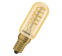 OSRAM Tubo LED Vintage 1906 T26 Spiral, 2,8 W, E14, oro, trasparente, elemento a spirale, montaggio a parete, costruzione di mobili, luce supplementare, strisce luminose aperte