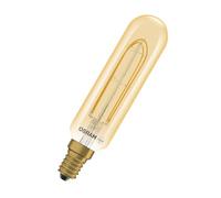 OSRAM Tubo LED Vintage 1906 T28 Filamento, 4,8 W, E14, oro, trasparente, T28, installazione a parete, superficie di presentazione, montaggio su mobili, luce da incasso, barra luminosa