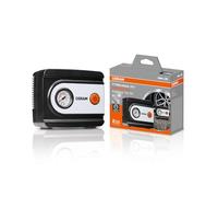 Osram Tyreinflate 611 ESSENTIAL, compressore per pneumatici analogico, pompa in 4,5 minuti, tubo 60 cm, adattatore incluso