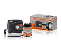 OSRAM TYREseal Kit Essential, sigillante per Pneumatici da 450 ml e gonfiatore analogico Premium per Pneumatici, TPMS Safe, Custodia Inclusa