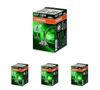OSRAM ULTRA LIFE H7 Lampada alogena per proiettori 64210ULT - lunga durata, Pacco da 4