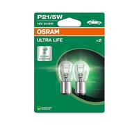 2 OSRAM Ultra Life P21/5W Alogena Lampadine Segnale Doppio Blister 400/35lm