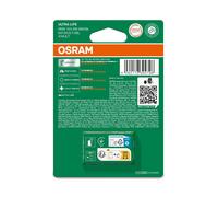 OSRAM ULTRALIFE 64132ULT-2BL H6W BAX9s 12V 6W