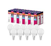 OSRAM Valore a stella a LED Classica lampada LED P40 per socket E14, forma di caduta, FR, 470 lm, bianco freddo, 4000k, sostituzione per lampadine da 40w convenzionali, non dimmerabile, 10 pacchetti