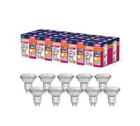 OSRAM Valore A Stella LED PAR16 Per Base GU10, Lampada Riflettore, 350 Lumen, Bianco Caldo 3000K, Sostituzione Per Lampadine Da 50W Convenzionali, Non Dimmerabile, 10 Pacchetti