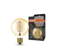 OSRAM LED Vintage 1906, G80, E27, 4,8 W, oro, 2.200 K, dimmerabile. Osram