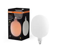 OSRAM Vintage 1906 Balloon è una dimmerabile con filamento a forma di palloncino. Offre 7,3 W per 806 lm, attacco E27, vetro smerigliato, diametro 170 mm, resa cromatica CRI 80, 2700 K, EEK E.