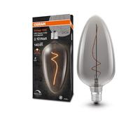 OSRAM Vintage 1906 Lampada LED tinta fumo, 4W, 14LEDVANCE lm, presa da 125 mm di diametro e E27, bianca calda, filamento dimmerabile, fino a 15.00LEDVANCE ore di durata della vita