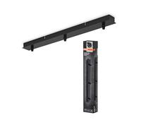 OSRAM Vintage 1906® Pendulum 3X Canopy LINEAR, nero, max. 3x15W LED, rosone lineare triplo per montaggio a soffitto, collegamento di 3 lampade a sospensione, design vintage minimalista, IP20