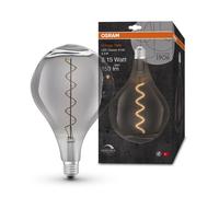 OSRAM Lampada LED Vintage 1906 vetro fumé, 4,5W, 150lm, forma a grande uva con diametro 168mm e attacco E27, luce bianca calda, filamento dimmerabile, durata fino a 15.000 ore