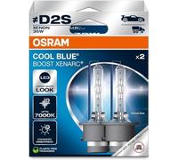 OSRAM XENARC Cool Blue Boost, D2S, Xenon Headlight Lamps, 7000K, Hanging folding box (2 lamps), offroad use only