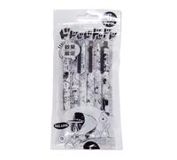 OSRDFV Hanako-kun - Penna a sfera anime, 6 pezzi, con rilegatura per WC, inchiostro nero, penna a sfera, per scuola, cancelleria, regalo per bambini, 0,5 mm