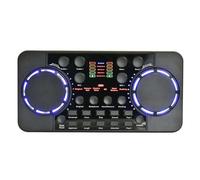 OSRGZRNGR Scheda audio Live Streaming Mixer audio compatibili con Bluetooth Accessori per la registrazione musicale Microfono Controllo vocale Riduzione del rumore