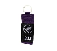 OSS, portachiavi da combattimento per Jiu Jitsu brasiliano, per tutte le classifiche delle cinture, regalo per BJJ, Cintura viola, 10 cm