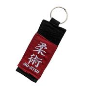 OSS - Portachiavi per Jiu Jitsu brasiliano, Jiu Jitsu, MMA, per tutte le classifiche delle cinture, idea regalo, Nero , 10 cm