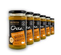 Ossa Brodo di ossa, brodo ad alto contenuto proteico, senza conservanti per zuppe e cottura essenziali, cheto e paleo-friendly, per la salute dell'intestino e la digestione, 240 ml (confezione da 6)