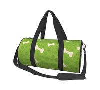 Ossa della zampa di cane verde, Borsone da viaggio di grande capacità Borsa rotonda Borsa da viaggio sportiva Borsa da viaggio Borsa da fitness