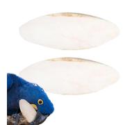 Ossa di seppia - 2 pezzi Parakeet Swebone | Ciotole di beige dalle ossa di seppia | Dentizione delle ossa sezione | BEAK TETHER 5.9-7,8 nel pappagallo pochette canarino canarino da carico barbuto