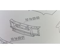OSSATURA FRONTALE CALANDRA ANTERIORE FORD ESCORT 95> (10160303)