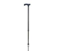 OSSENBERG Bastone in carbonio con manico Fritz, bastone da passeggio regolabile, con elevata portata, bastone da passeggio, lucido con motivo a rombi, portata fino a 120 kg