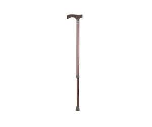 OSSENBERG Bastone in carbonio con manico Fritz, bastone da passeggio regolabile, con elevata portata, bastone da passeggio, lucido con motivo a rombi, portata fino a 120 kg