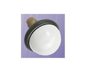 Ossenberg Bianco Hard Top Ceramica 25mm per Bastoni Pulsante Non Selbstdrehend