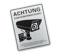 Osservando alluminio sicurezza segnale di avvertimento per parcheggio esterno molti edifici posizioni e distretti industriali alluminio sicurezza segnale di avvertimento