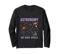 Osservare le stelle Abbiamo Spazio Astronomia Pianeta Maglia a Manica