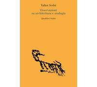 Osservazioni su architettura e analogia