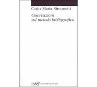 Osservazioni sul metodo bibliografico