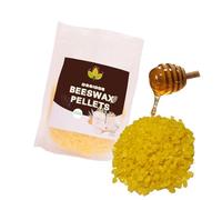 Ossidde Pellet di Cera D'api Giallo Puro,Perle di Cera D'api Naturale, Prodotto Perfetto per Cosmetici e per la creazione di Candele con Tutta la Famiglia（ 200G