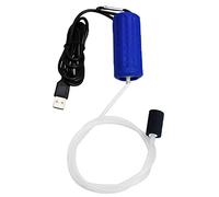 Ossigenatore per Acquario USB Mini Pompa Aria Acquario Silenzioso Risparmio energetico Aeratore Acquario con pietra d'aria e tubo in silicone a uscita singola 1W (blu scuro)