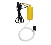 Ossigenatore per Acquario USB Mini Pompa Aria Acquario Silenzioso Risparmio energetico Aeratore Acquario con pietra d'aria e tubo in silicone a uscita singola 1W (giallo)