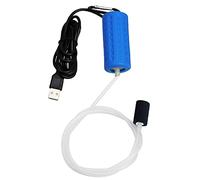 Ossigenatore per Acquario USB Mini Pompa Aria Acquario Silenzioso Risparmio energetico Aeratore Acquario con pietra d'aria e tubo in silicone a uscita singola 1W (azzurro)