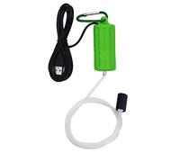 Ossigenatore per Acquario USB Mini Pompa Aria Acquario Silenzioso Risparmio energetico Aeratore Acquario con pietra d'aria e tubo in silicone a uscita singola 1W (verde chiaro)