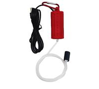 Ossigenatore per Acquario USB Mini Pompa Aria Acquario Silenzioso Risparmio energetico Aeratore Acquario con pietra d'aria e tubo in silicone a uscita singola 1W (rosso)