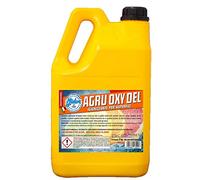 Ossigeno attivo igienizzante con Perossido di Idrogeno 5%, per superfici e pavimenti AGRU OXY DEL 4850ml - 5kg, sostituisce la candeggina, profumo agrumato