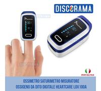 OSSIMETRO SATURIMETRO MISURATORE OSSIGENO DA DITO DIGITALE HEARTCARE LOX100A
