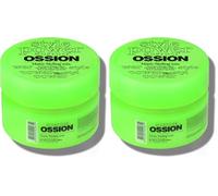 Ossion Style Power Styling Matte Wax - 100ml - cera opaca capelli uomo Professionale - Matte Clay Cera Fissante Capelli - (Confezione da 2)