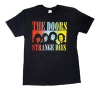 OSSMHP Men's Doors Strange Days Slim Fit T-Shirt Small Black Blacks