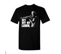 OSSMHP Tee Eastwood Clint Torino Get Lawn off Gran My Movie 970 Shirt Drunk Veteran BlackL