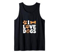 Osso con impronta di zampa di I Love Dogs Canotta