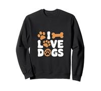 Osso con impronta di zampa di I Love Dogs Felpa