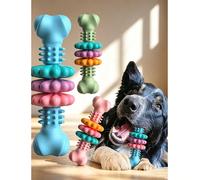Osso da masticare indistruttibile per cani, giocattolo da masticare resistente per masticatori aggressivi, materiale in gomma termoplastica, adatto per cani di piccola & media taglia, B-1 articolo (ro