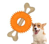 Osso da masticare per cani, giocattolo da masticare per cuccioli in ossa, giocattolo da masticare per cani con spazzola per denti ossei, giocattolo naturale e resistente ai morsi per la pulizia dei