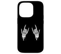 Osso gocciolante carino scheletro mani raccapriccianti Halloween uomini donne Custodia per iPhone 14 Pro