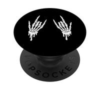 Osso gocciolante carino scheletro mani raccapriccianti Halloween uomini donne PopSockets PopGrip Adesivo
