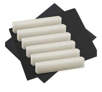 Osso ponte chitarra titanio e sella vuota per chitarra acustica classica basso elettrico mandolino banjo ukulele capotasto,52 x 6 x 10 6Pcs Nut