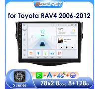 OSSURET Android Autoradio Lettore per Toyota RAV4 Rav 4 2006-2012 Multimediale Auto Stereo Video Audio GPS CarPlay 9 pollici Schermo 6115