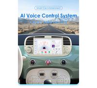 OSSURET autoradio Android per Fiat 500 2007 - 2015 schermo Stereo per auto lettore Video multimediale Carplay Audio GPS 1DIN unità principale B P1L